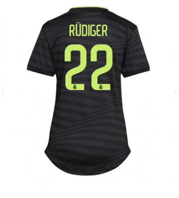 Real Madrid Antonio Rudiger #22 Tredjedrakt Kvinner 2022-23 Kortermet
